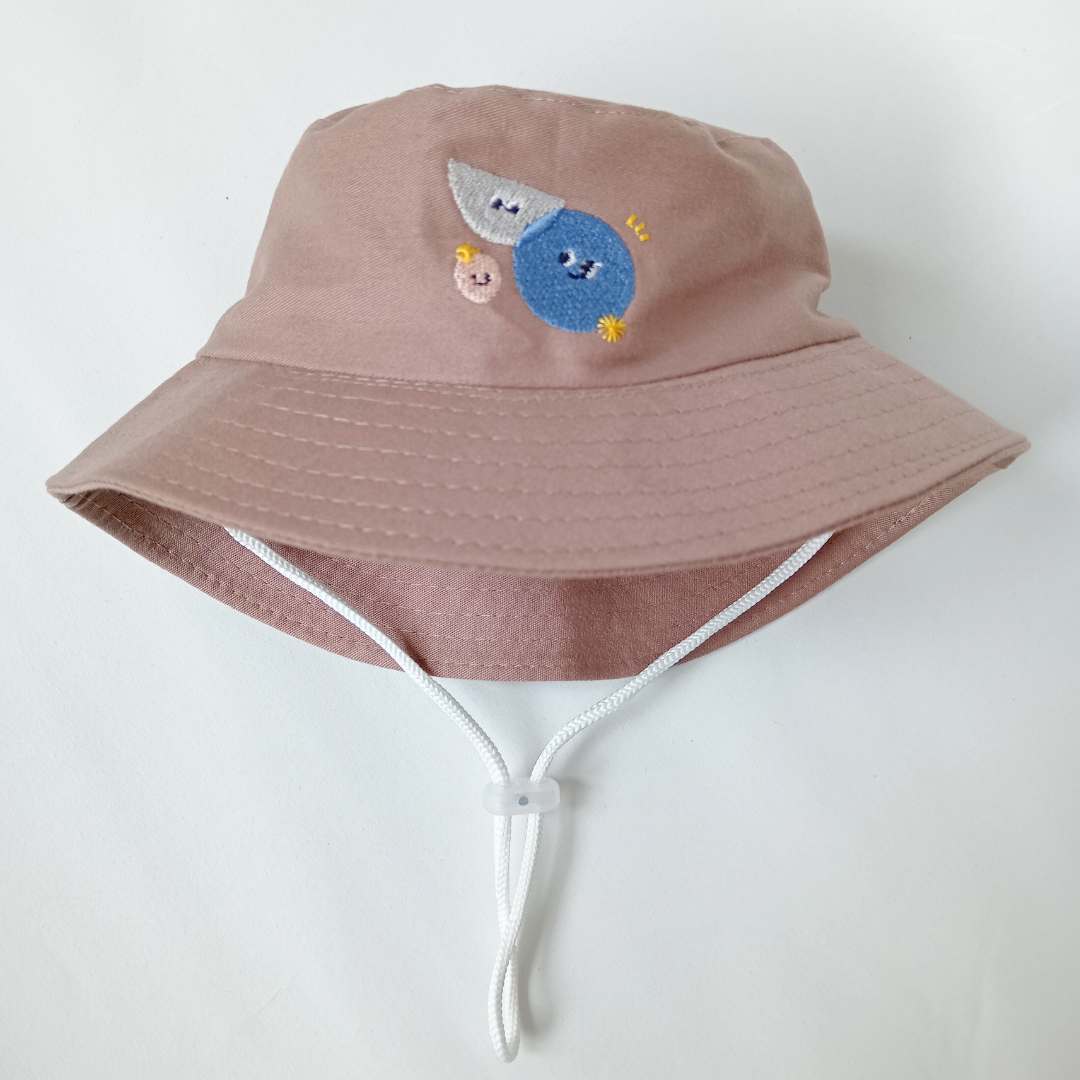 Accesorios sombrero bucket de algodón con protección UV para todas las estaciones Tienda de ropa infantil en la web.